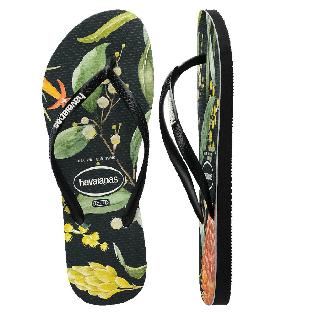 Slim Fauna Bush Flower Thongs