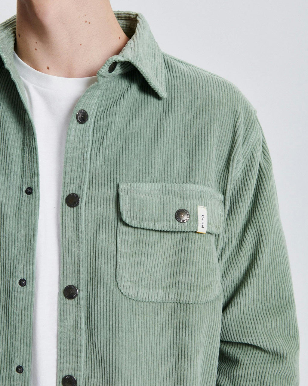 Surface Corduroy Overshirt - Sage