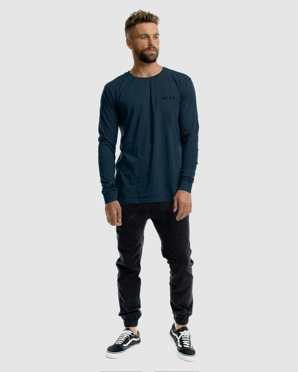 Saxon Embroidery Long Sleeve Tee