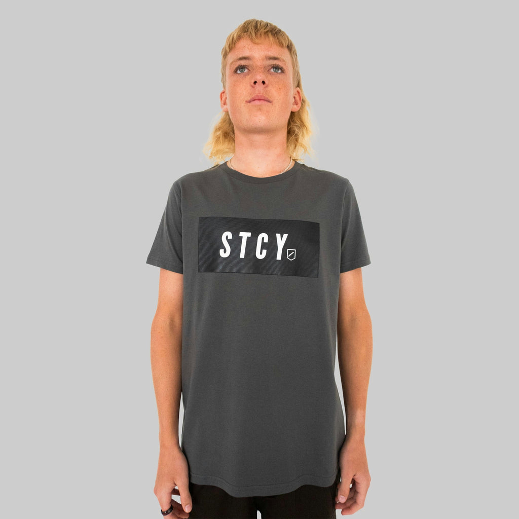 BOYS BLOCK TEE / COAL