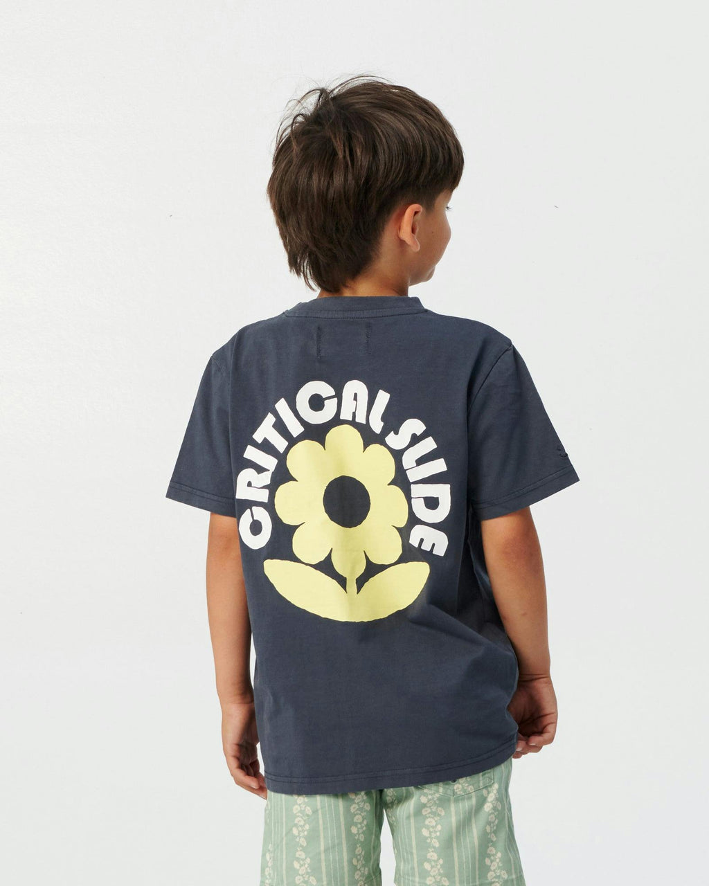 Sun Flower Tee - Worker Blue