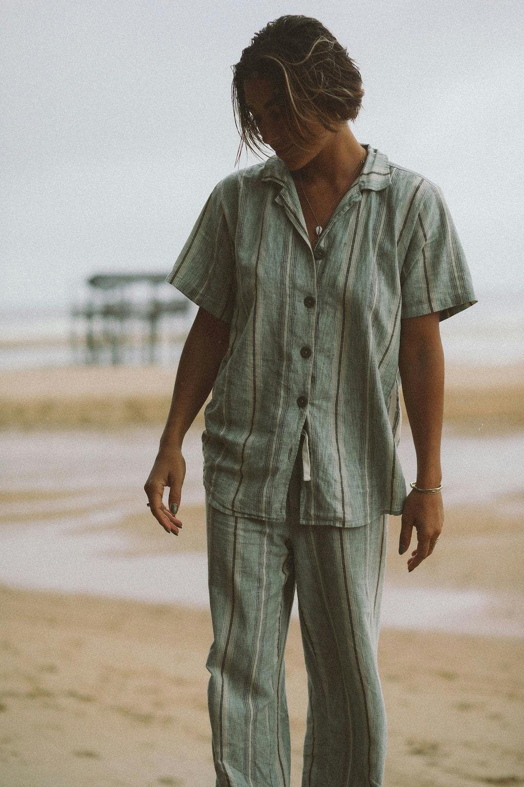 Unisex Shirt in Holiday Stripe