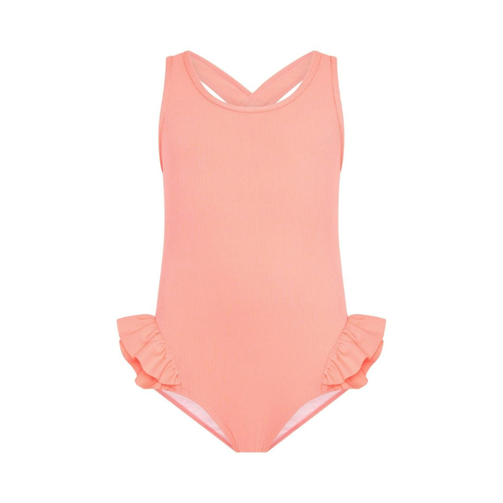 The Isla One Piece - Coral (Rib)