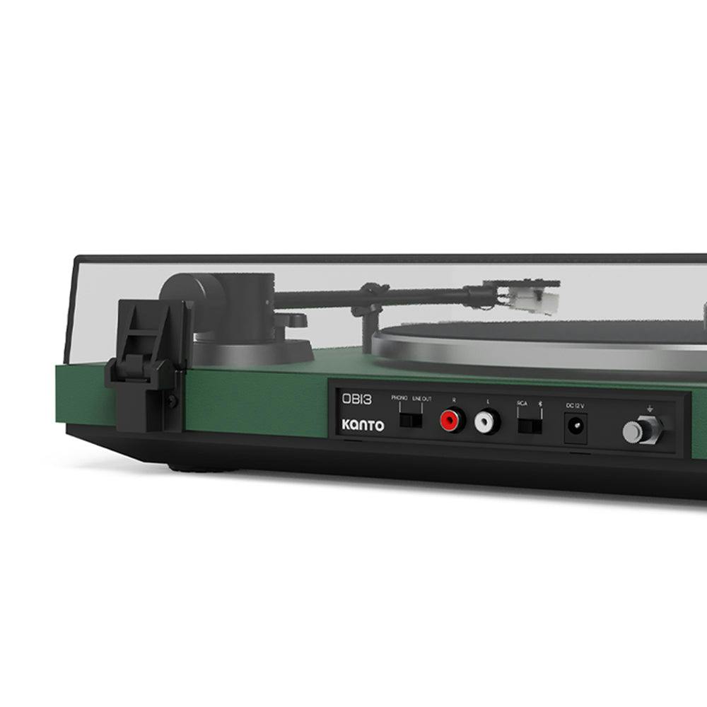 Kanto OBI3 Turntable with Bluetooth 5.3, Preamp, and Pitch Control - Matte Green