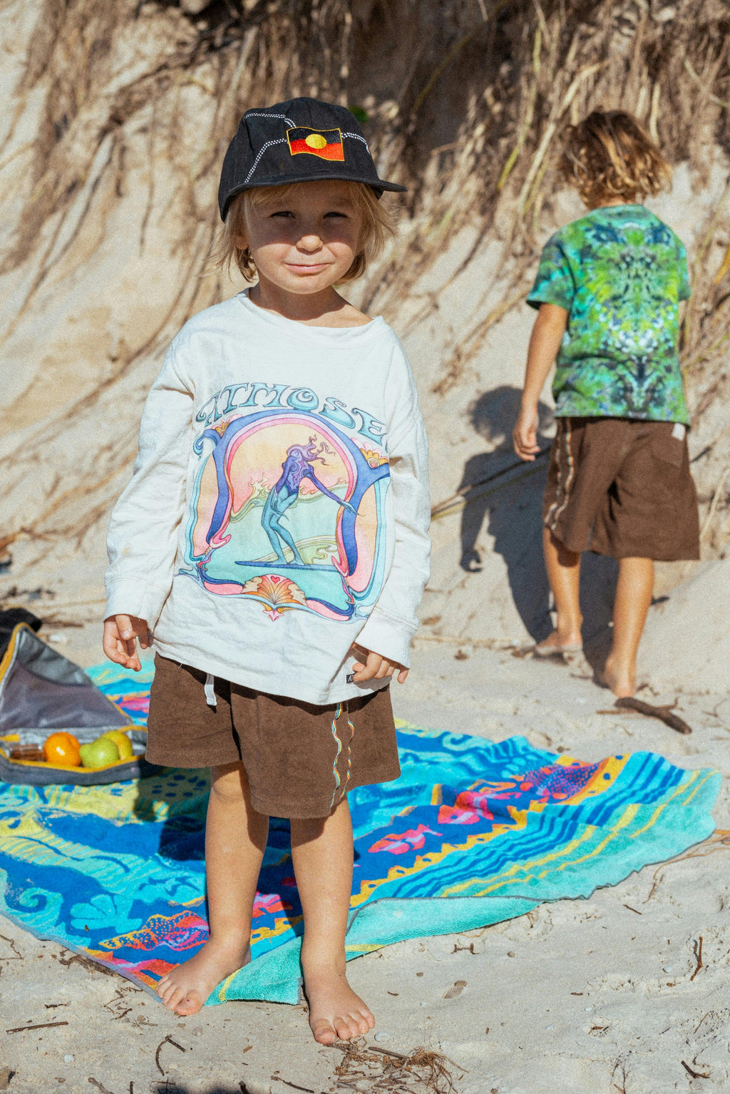 KIDS 'Saline Shrine' By Angie Samblotte x Atmosea - Artist Oversized Longsleeve Tee