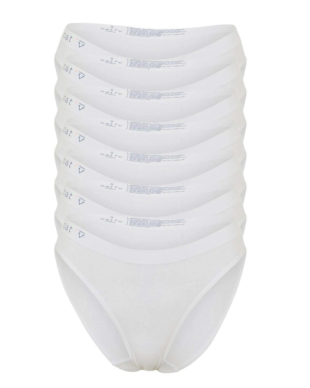 Callie Modal Bikini Brief Underwear 7 Pack - White