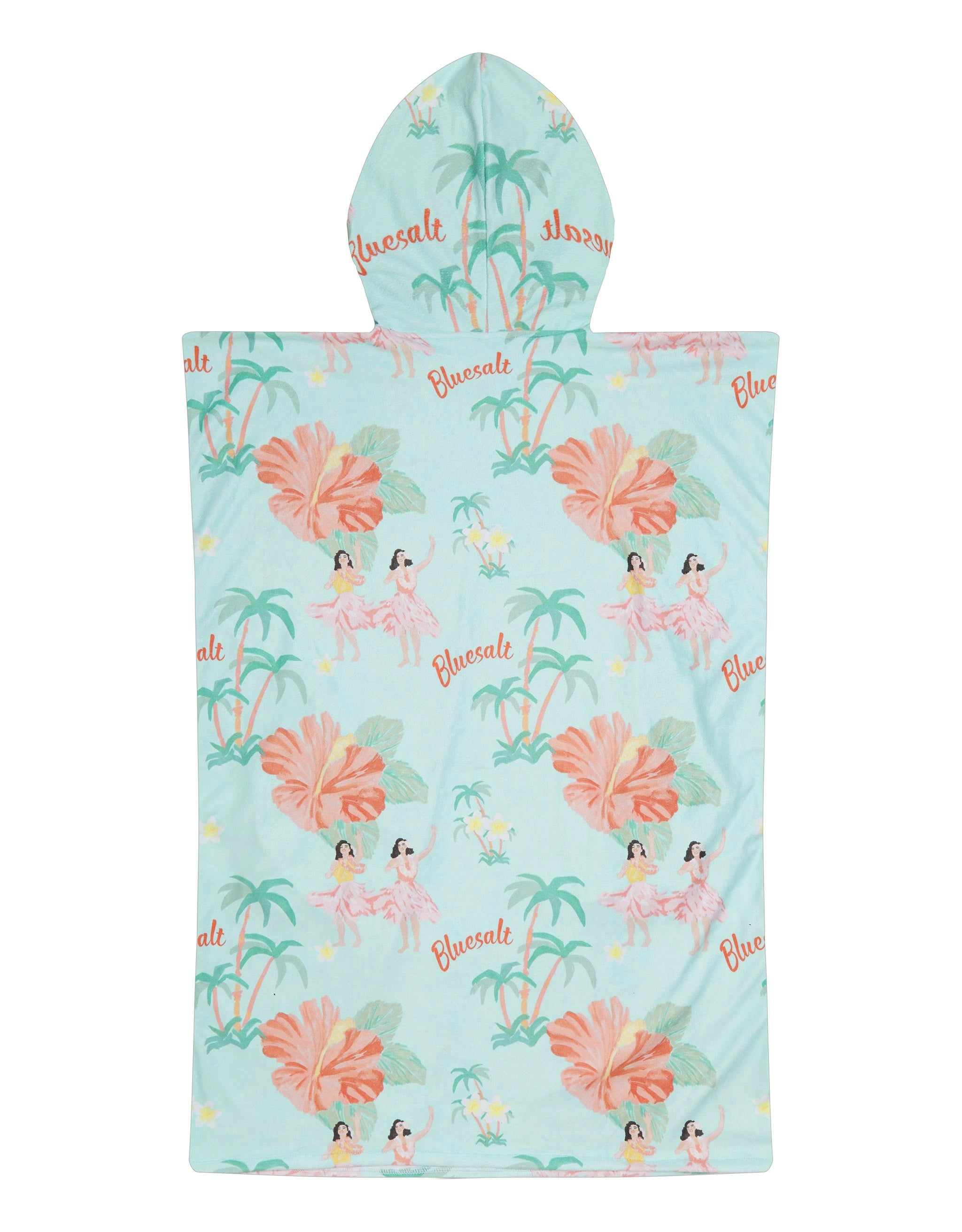 Hula Girl Poncho Cover Up