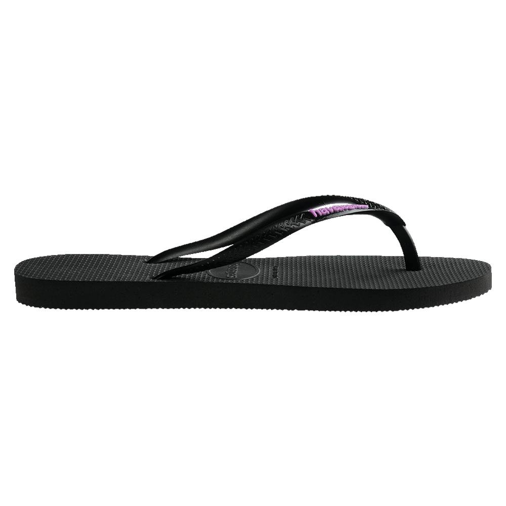 Slim Rubber Logo Thongs