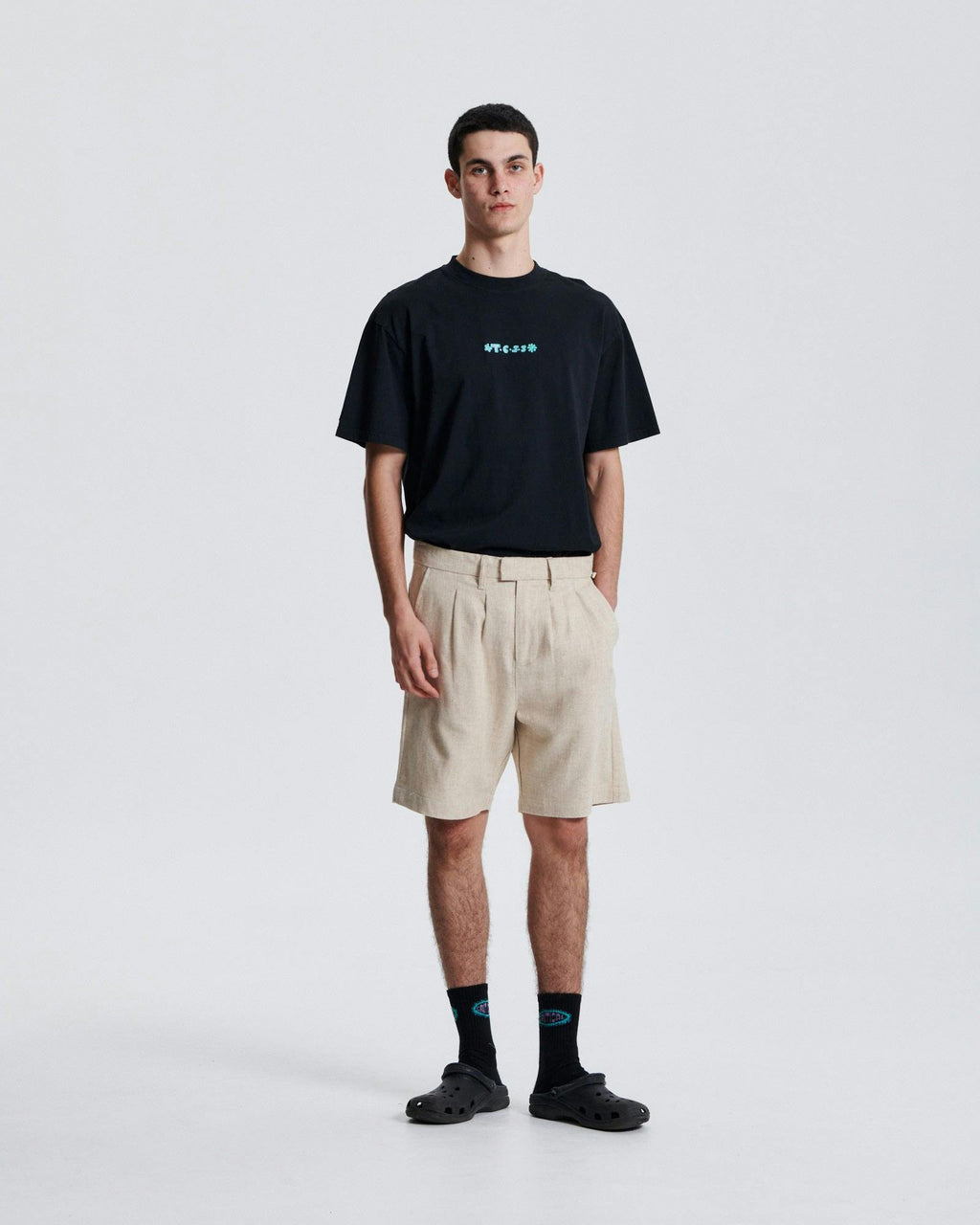 Harro Linen Pleat Short - Ecru