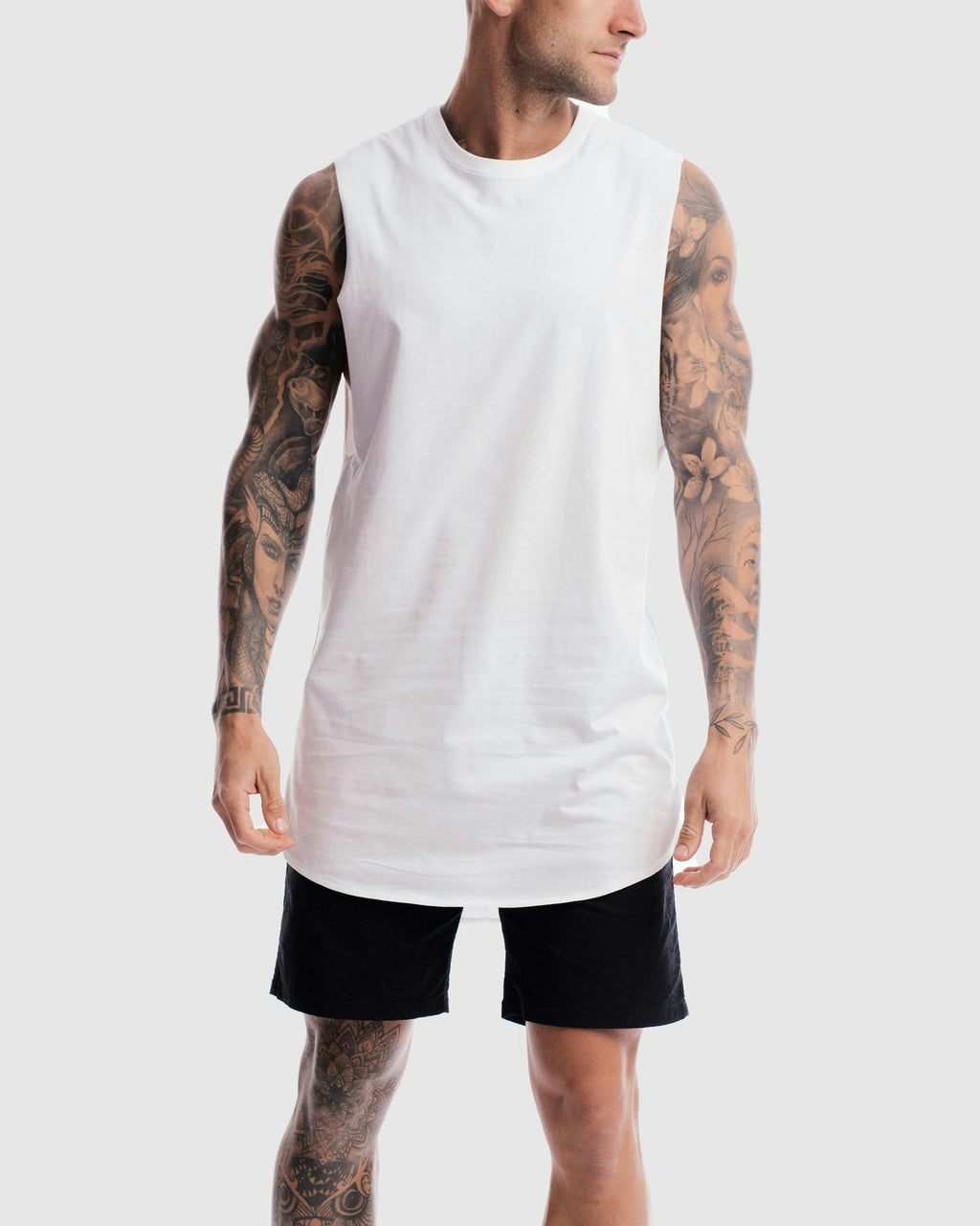 Absent Curved Hem Tank