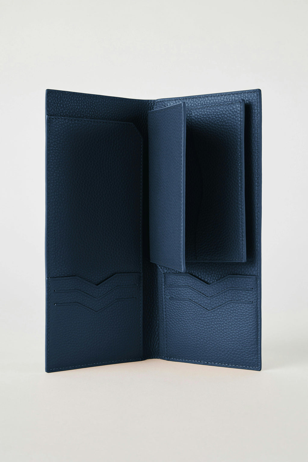 Leather Travel Wallet | Navy