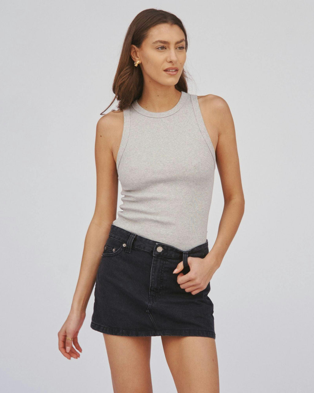 Ziggy Mid Skirt  - Black Used