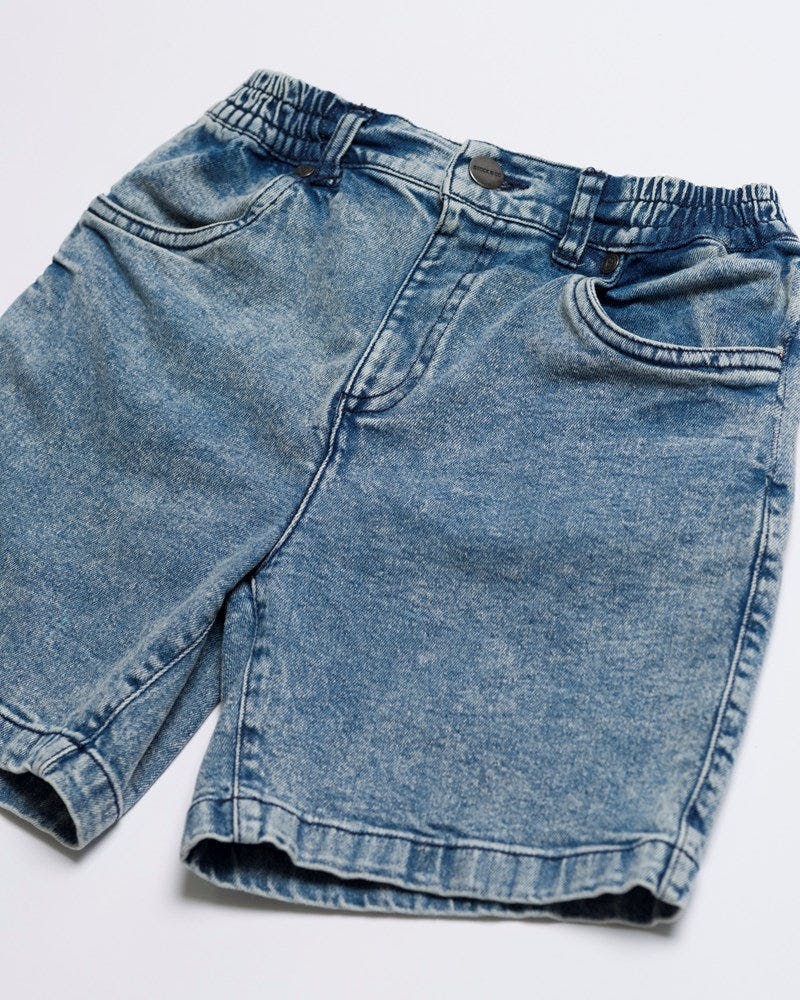 Axis Elastic Waist Stretch Denim Short - Youth