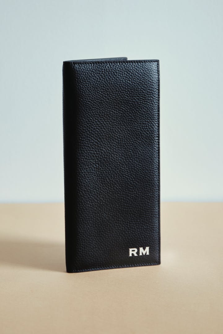 Leather Travel Wallet | Black