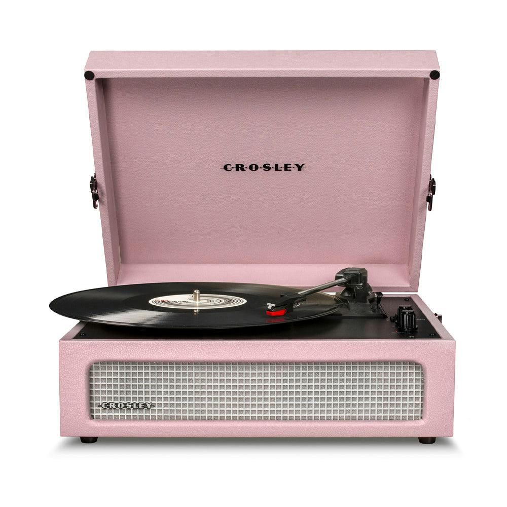 Crosley Voyager Bluetooth Portable Turntable + Crosley Turntable Stand Bundle - Amethyst
