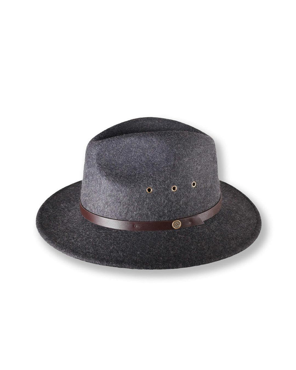The Crushable Ratatat  Felt Hat - Mottle Black