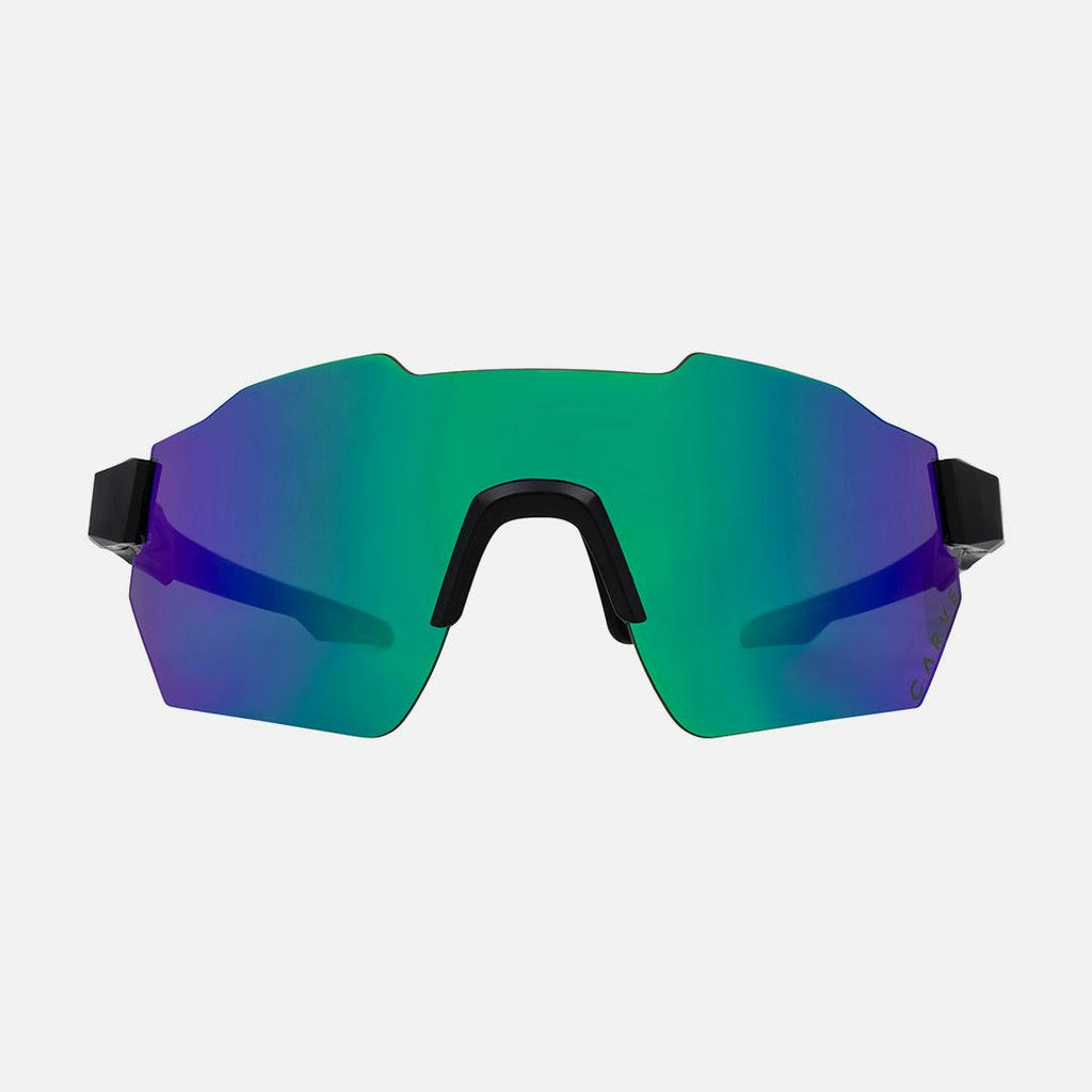 Level Up -  Frame: Matte Black   Lens: Rose with External Green Purple Iridium