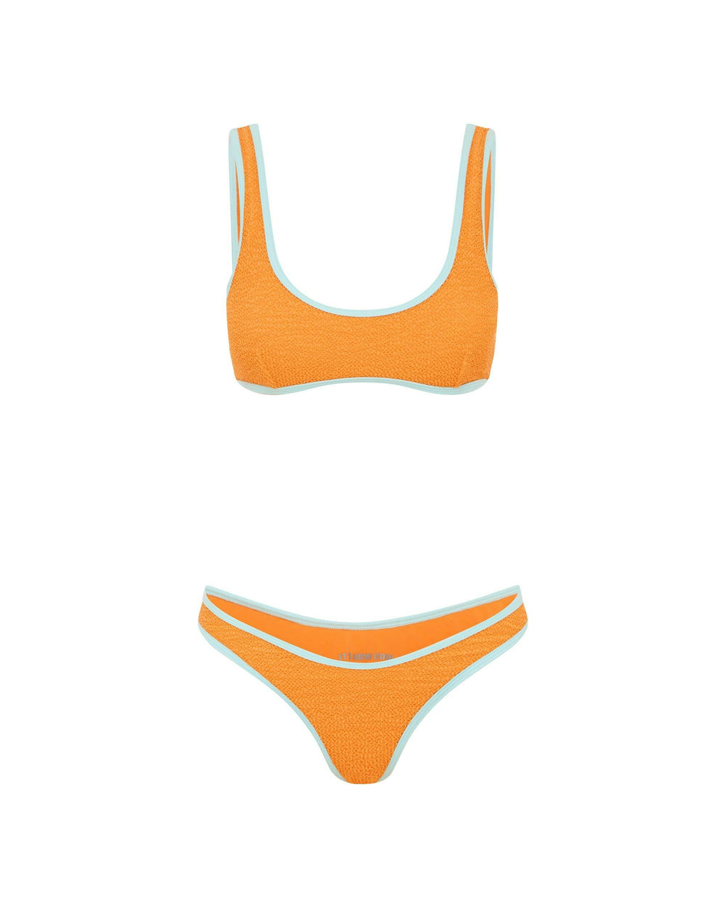 THE 90'S DUO CROP TOP - APRICOT SKY CRIMP