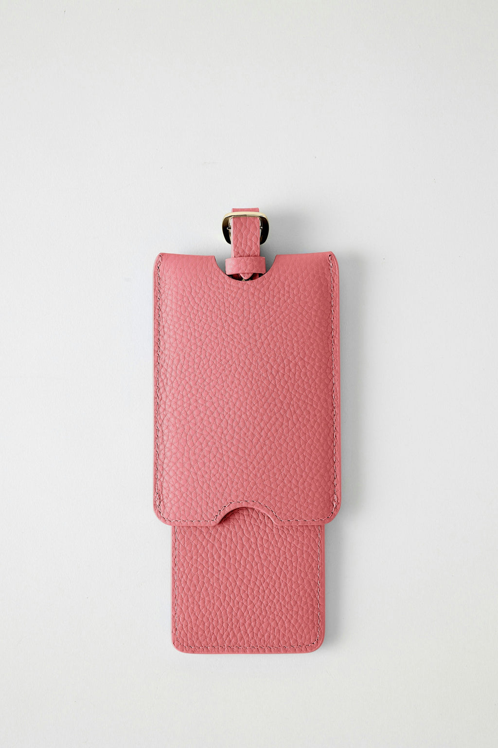 Leather Luggage Tag | Bubblegum Pink Gold
