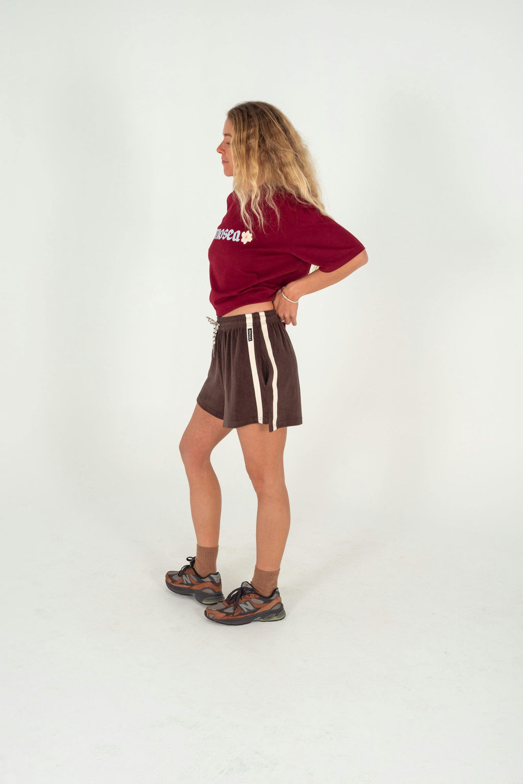 Terry Towelling Shorts Chocolate