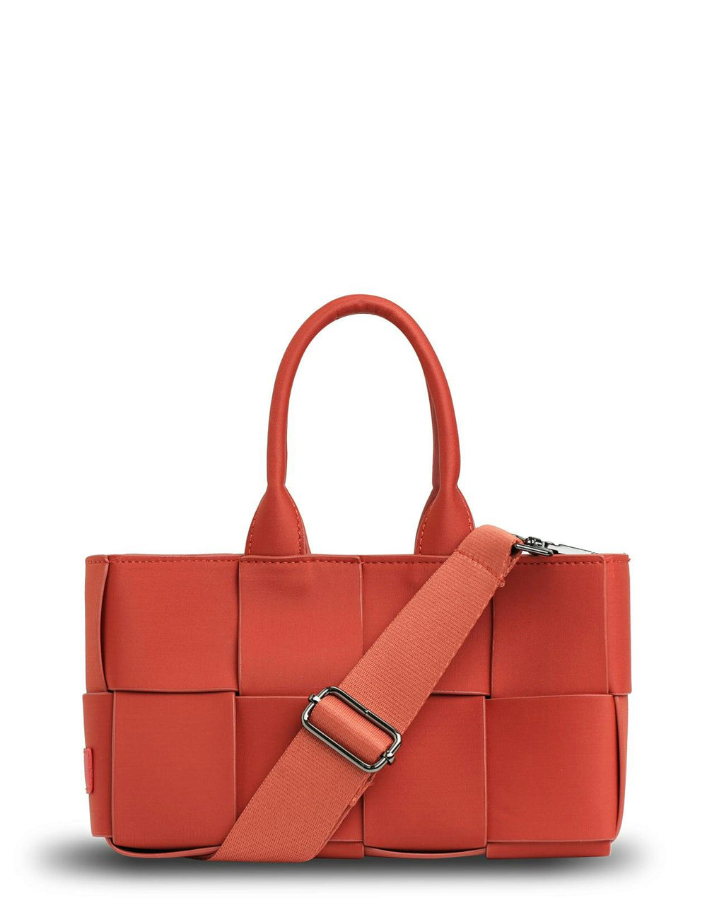 Prene | The Martini Bag (CHILLI RED) Woven Neoprene Mini Tote/Crossbody Bag