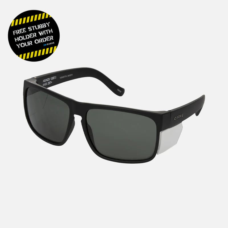Vendetta - Safety Matt Black Frame - Grey Lens