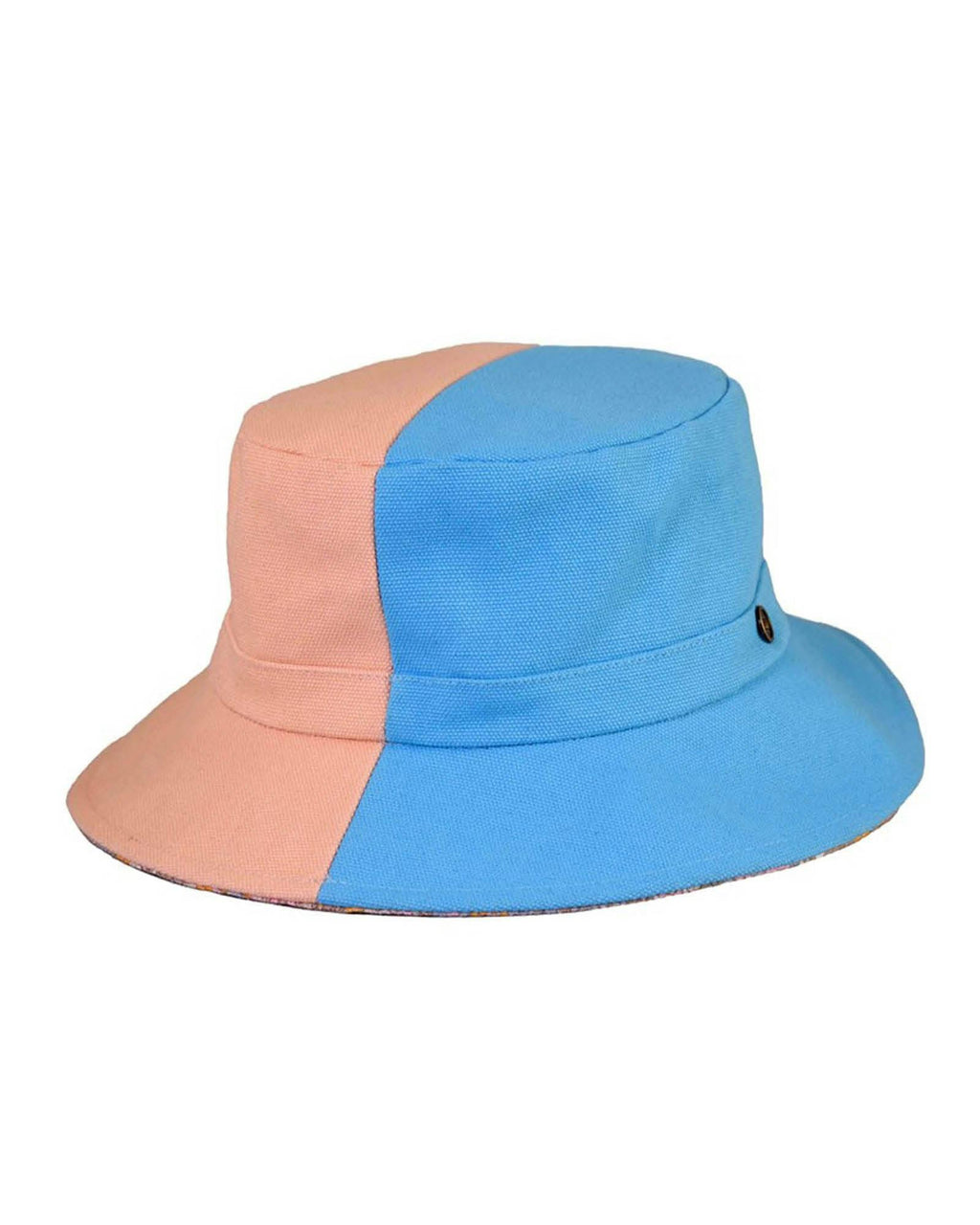 The FlipSide Bucket Hat – Kids – Paisley / Blue & Pink