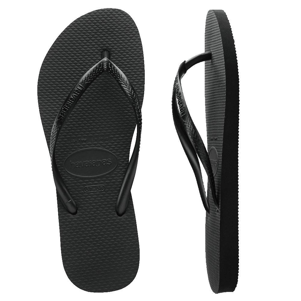Slim Thongs Black