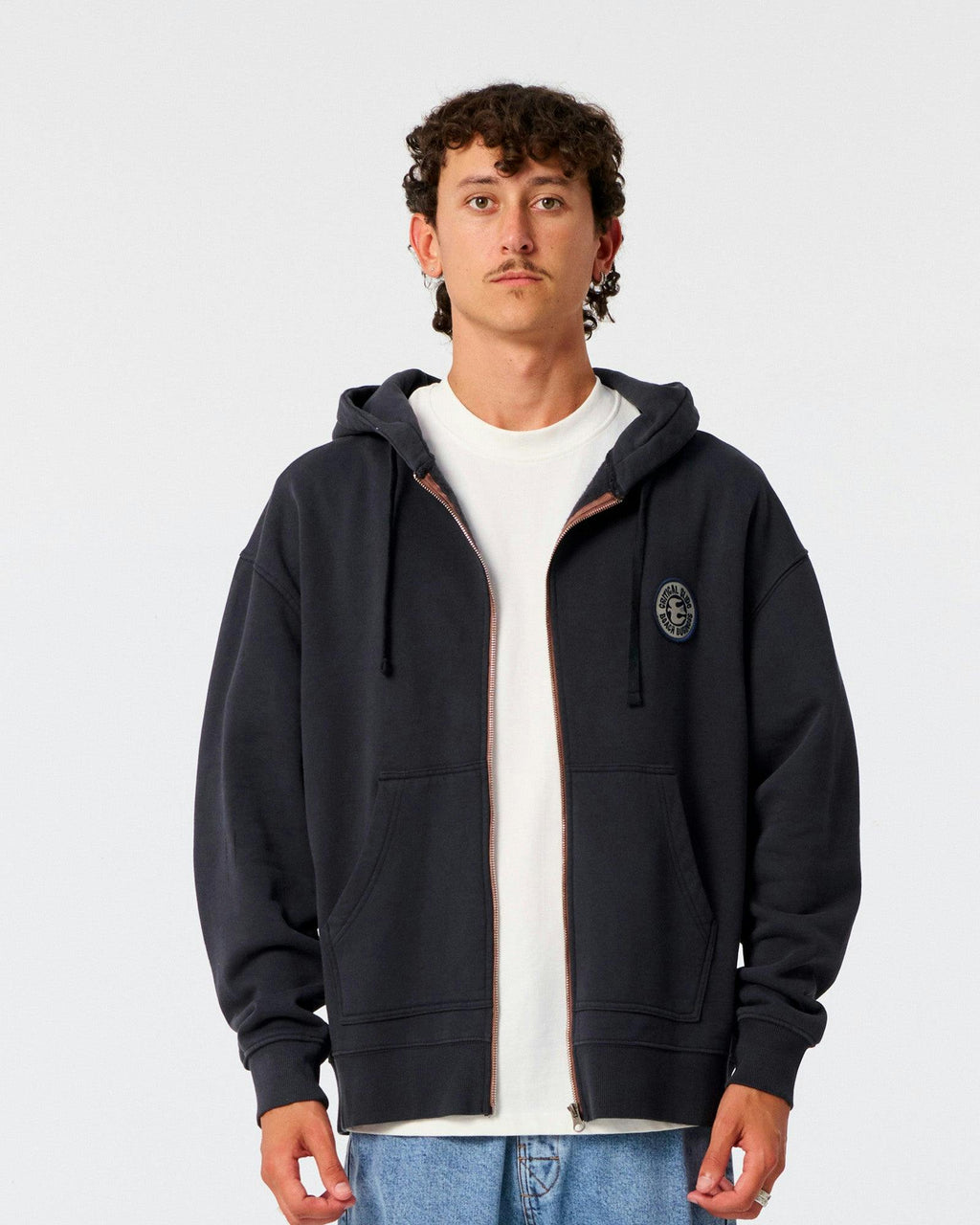 Sun Cured Zip Hood - Vintage Black