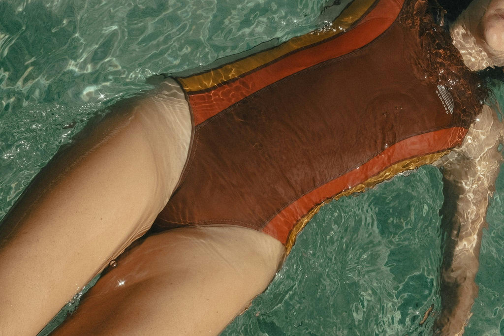 Shoulder Closure Onesie in Sunset