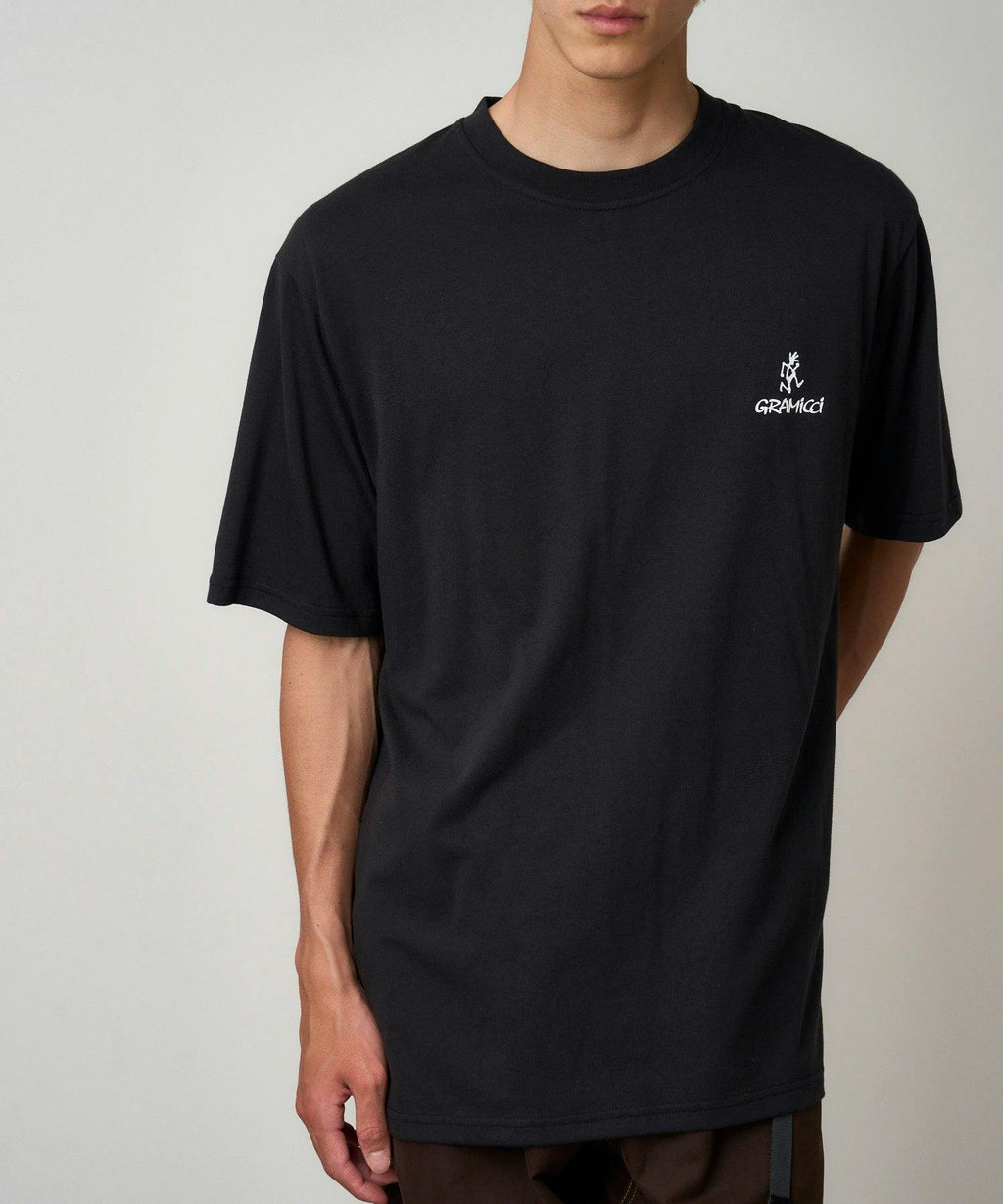 Gramicci One Point Logo Tee in Vintage Black
