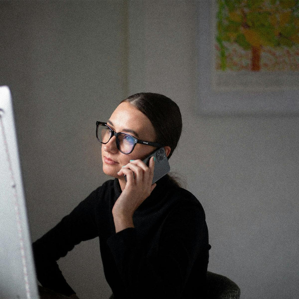 Homeland - Blue Light Matt Black Frame Glasses