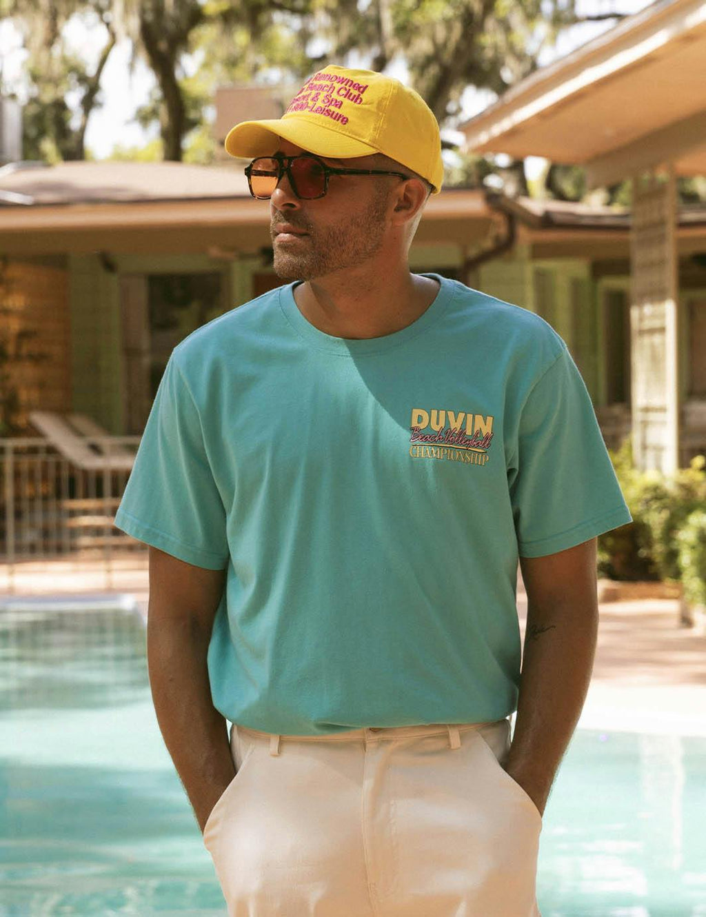 Beach Volley Tee - Marine