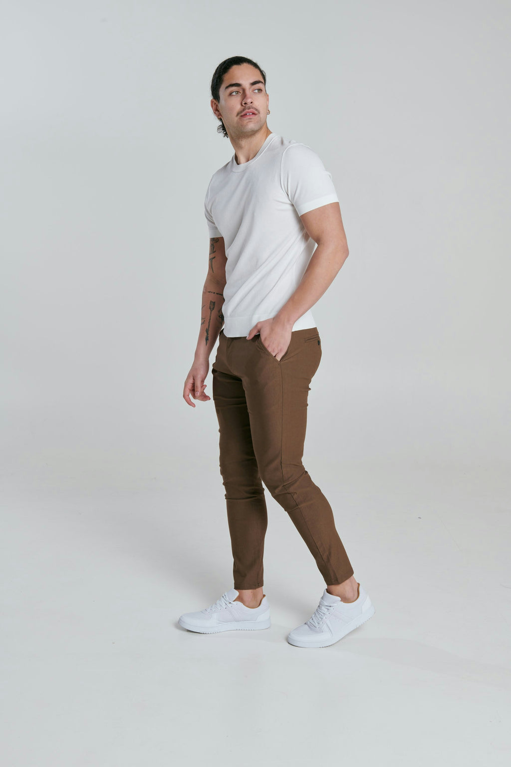 STERLING Brown Slim Pant