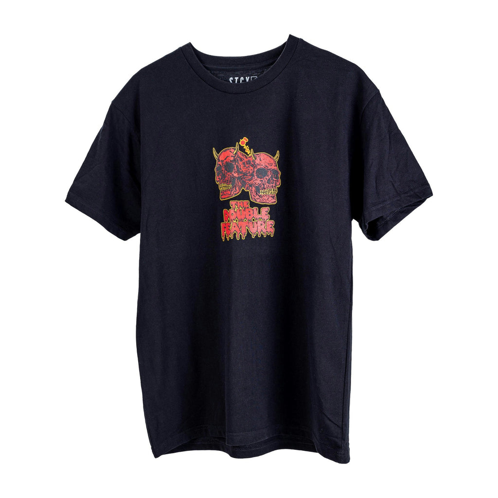 DOUBLE FEATURE TEE / BLACK