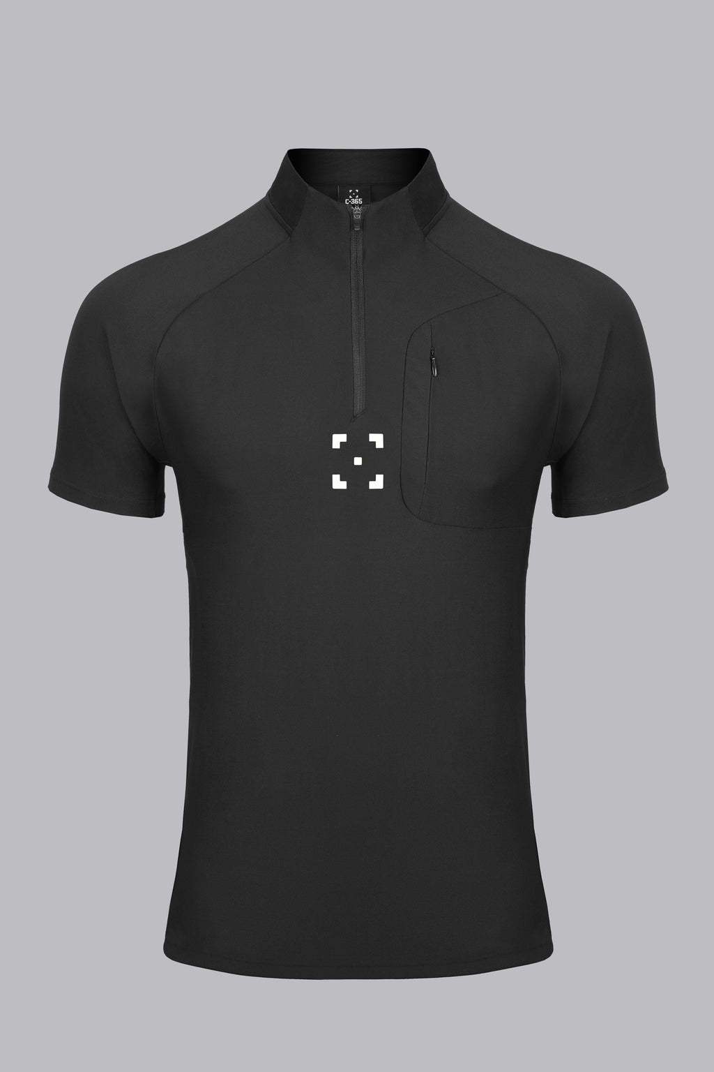 C-365 Strike Zip Tee (Model 825321) - Black