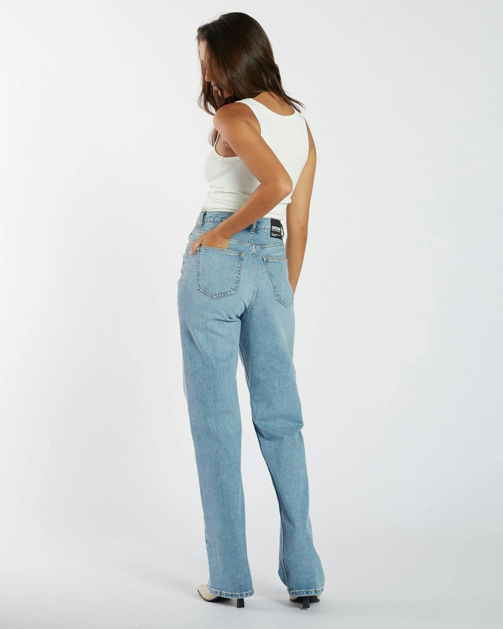 Echo High Straight Jeans - Bay Blue Jay