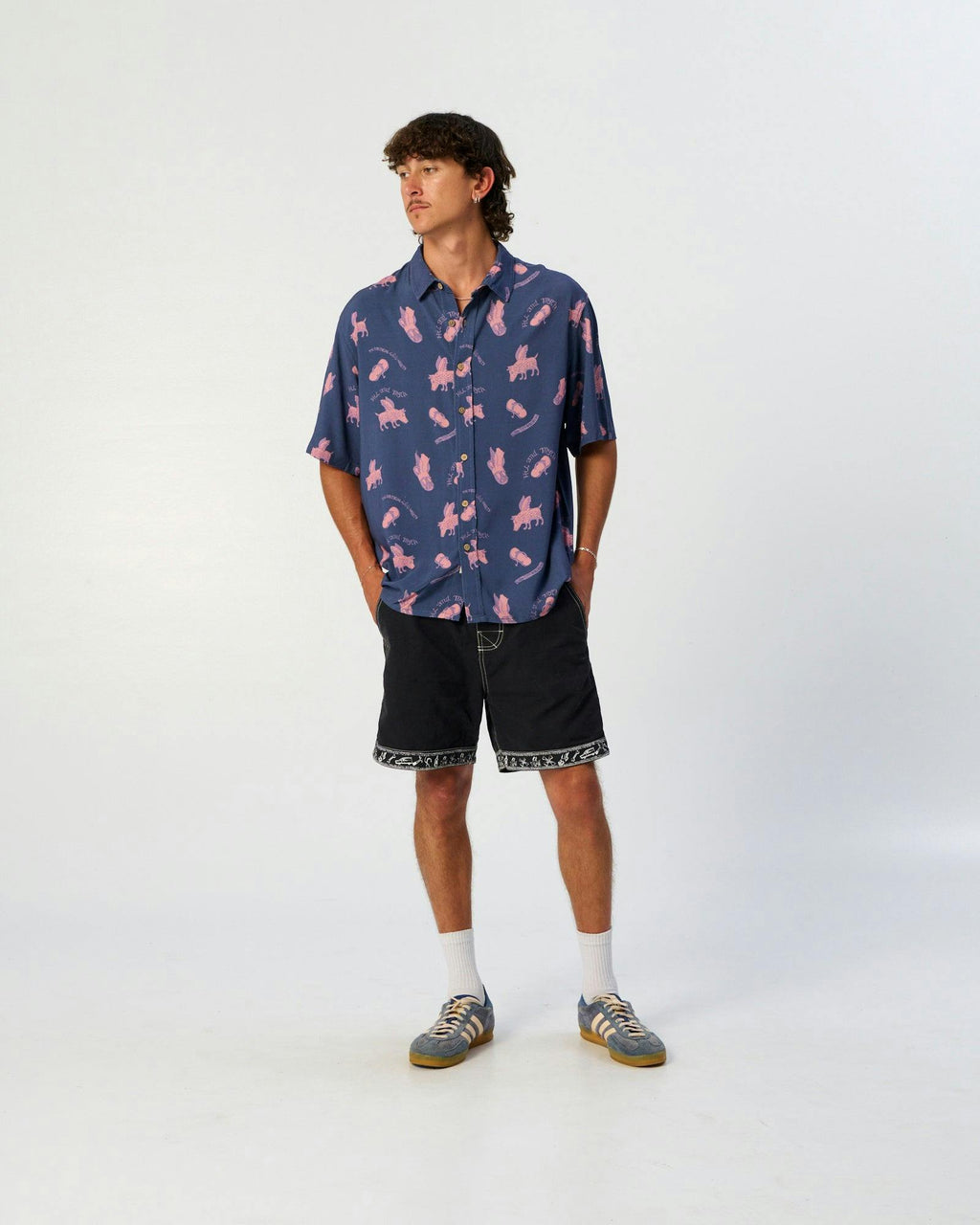 Flip Flop Shirt - Dusty Blue