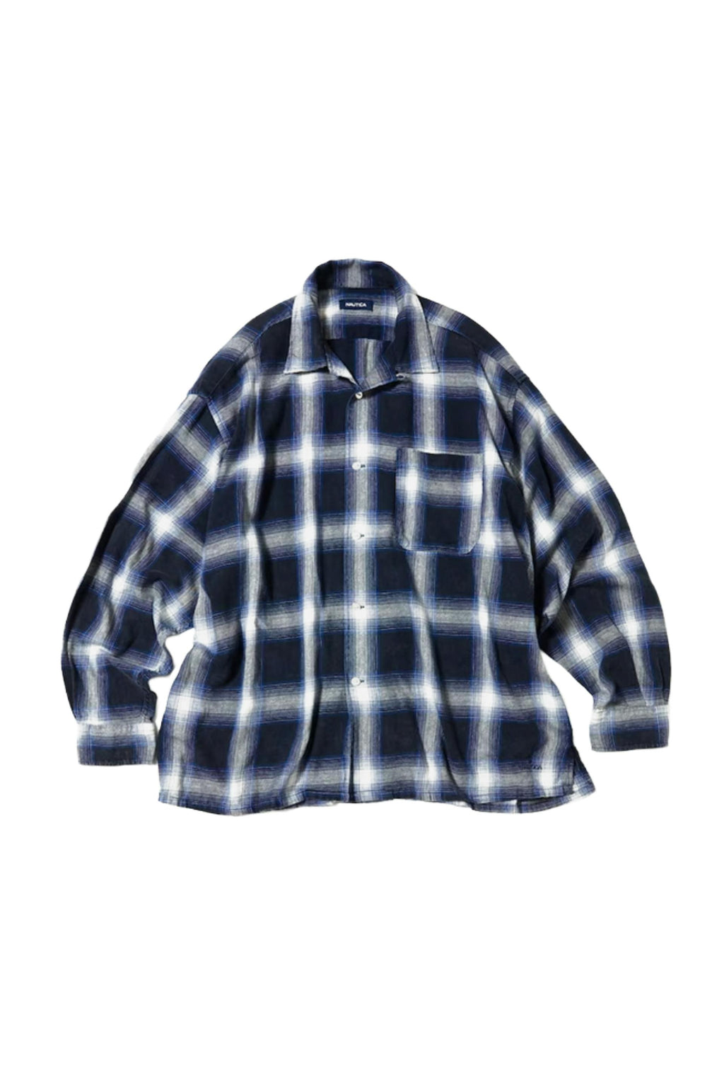 Nautica Japan Ombre Check Shirt L/S Navy