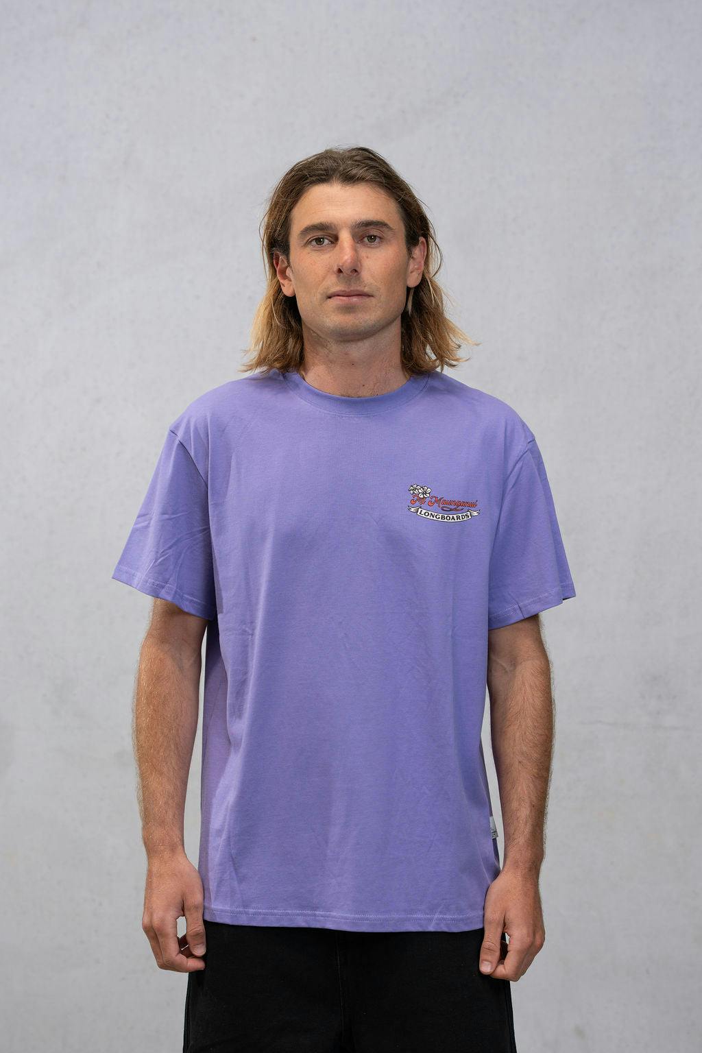 Mt Maunganui Surf Tee - Mauve