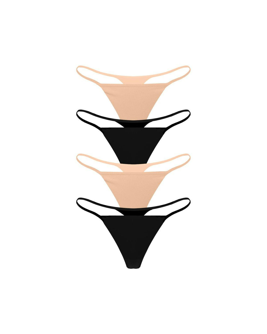 Carbon Modal G-String Underwear 4 Pack - Mixed