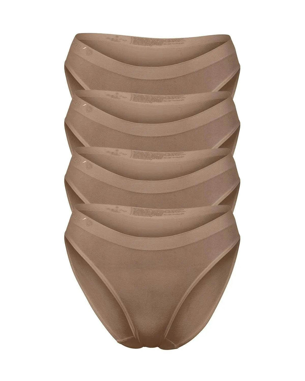 Callie Modal Bikini Brief Underwear 4 Pack - Chestnut