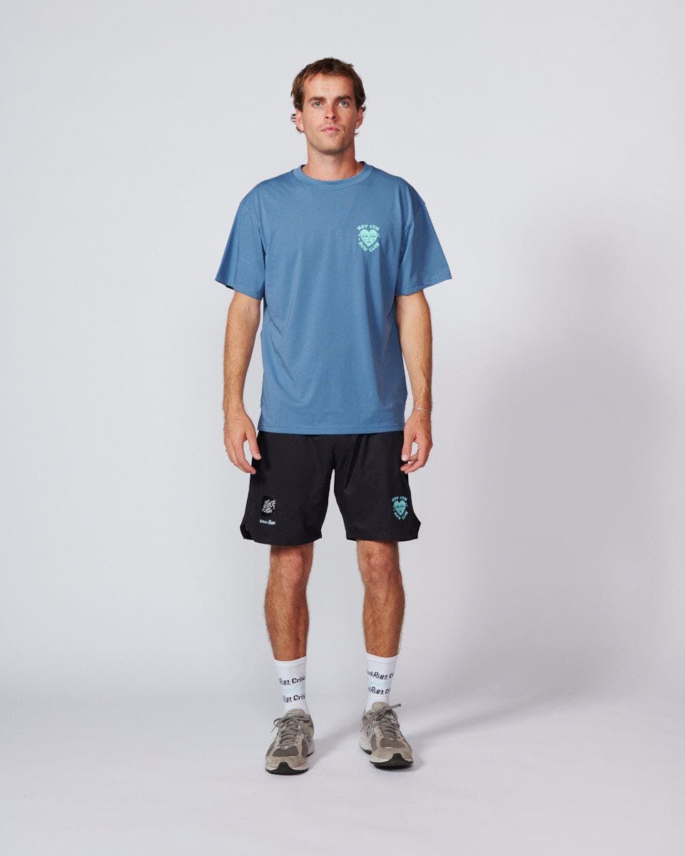 Run Club Heart Tee - Blue