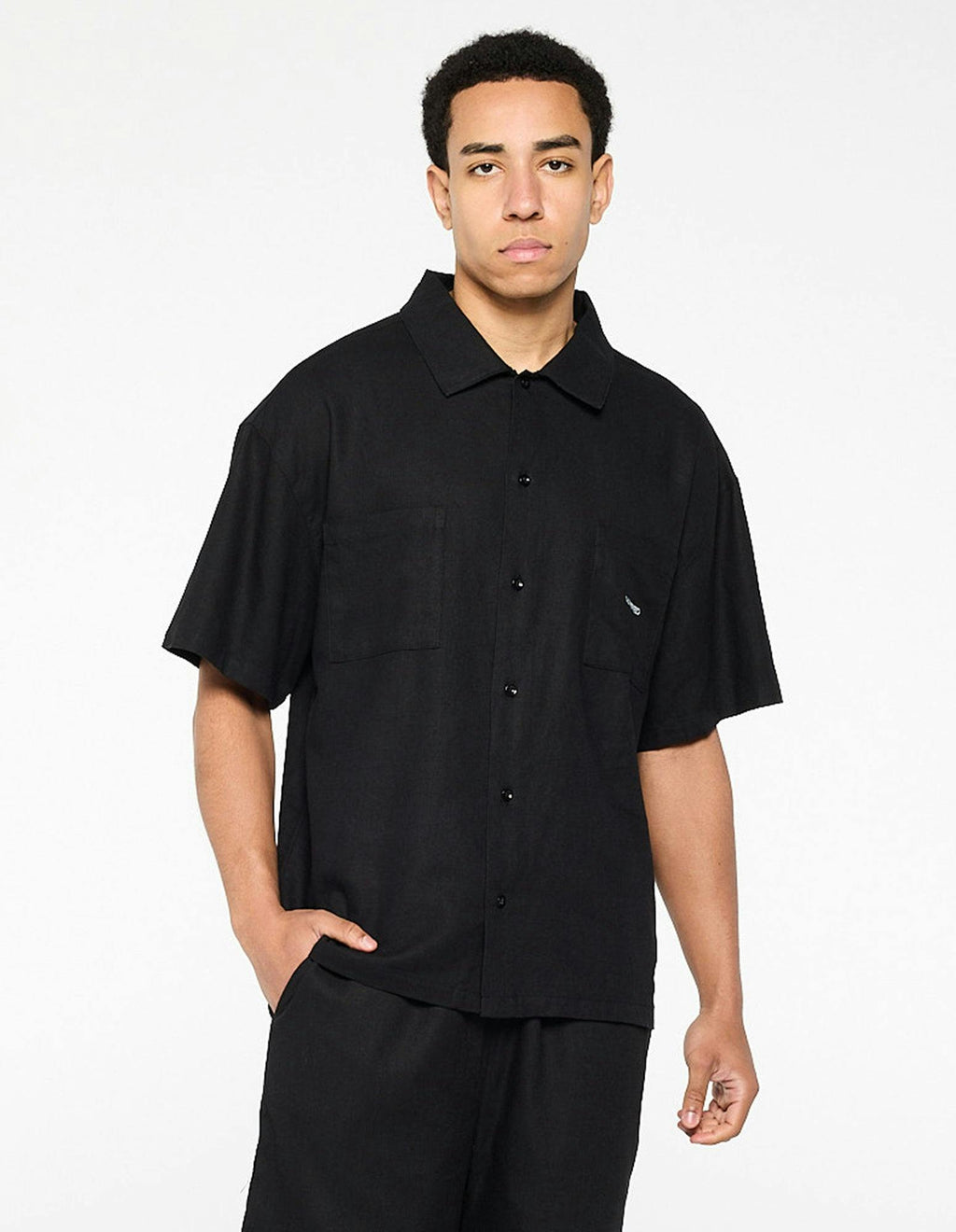 Linen Summer Shirt - Black