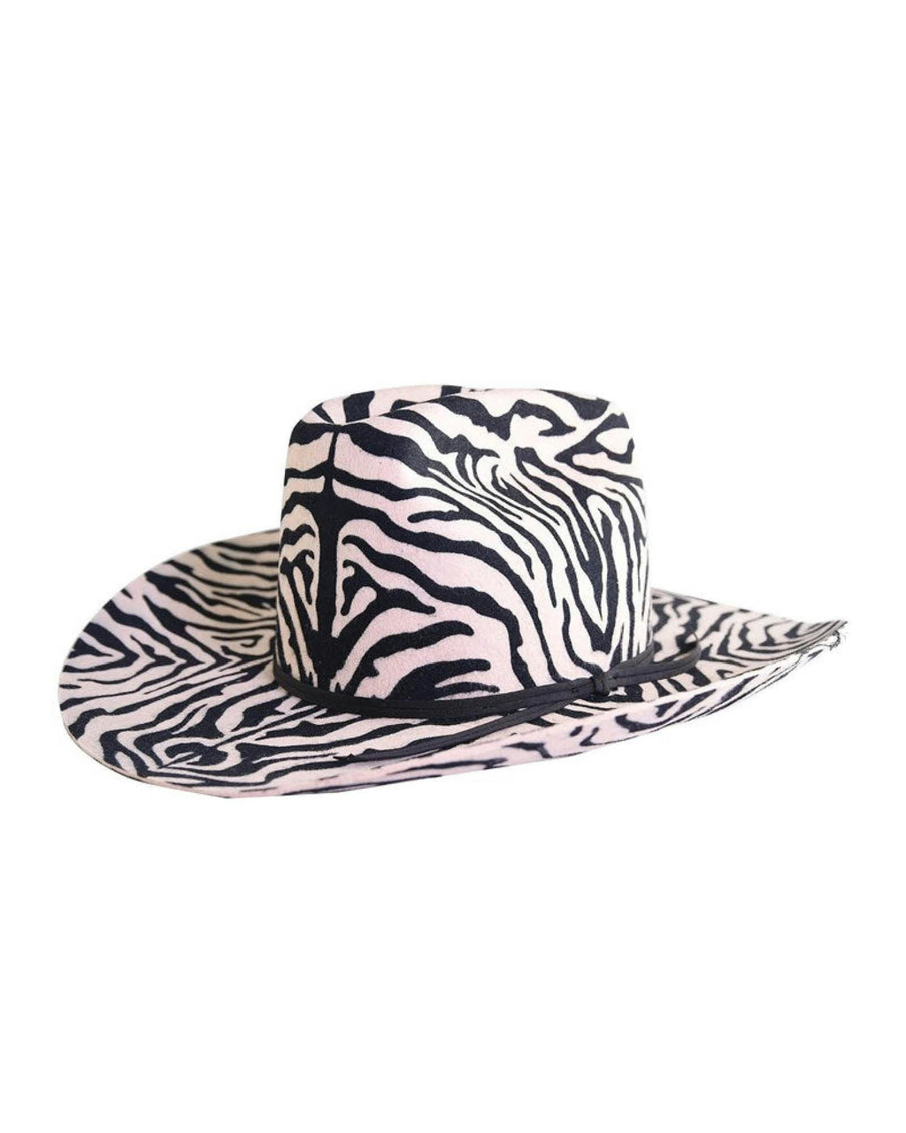The Ruby Cowboy Felt Hat – Zebra Print | Limited Edition