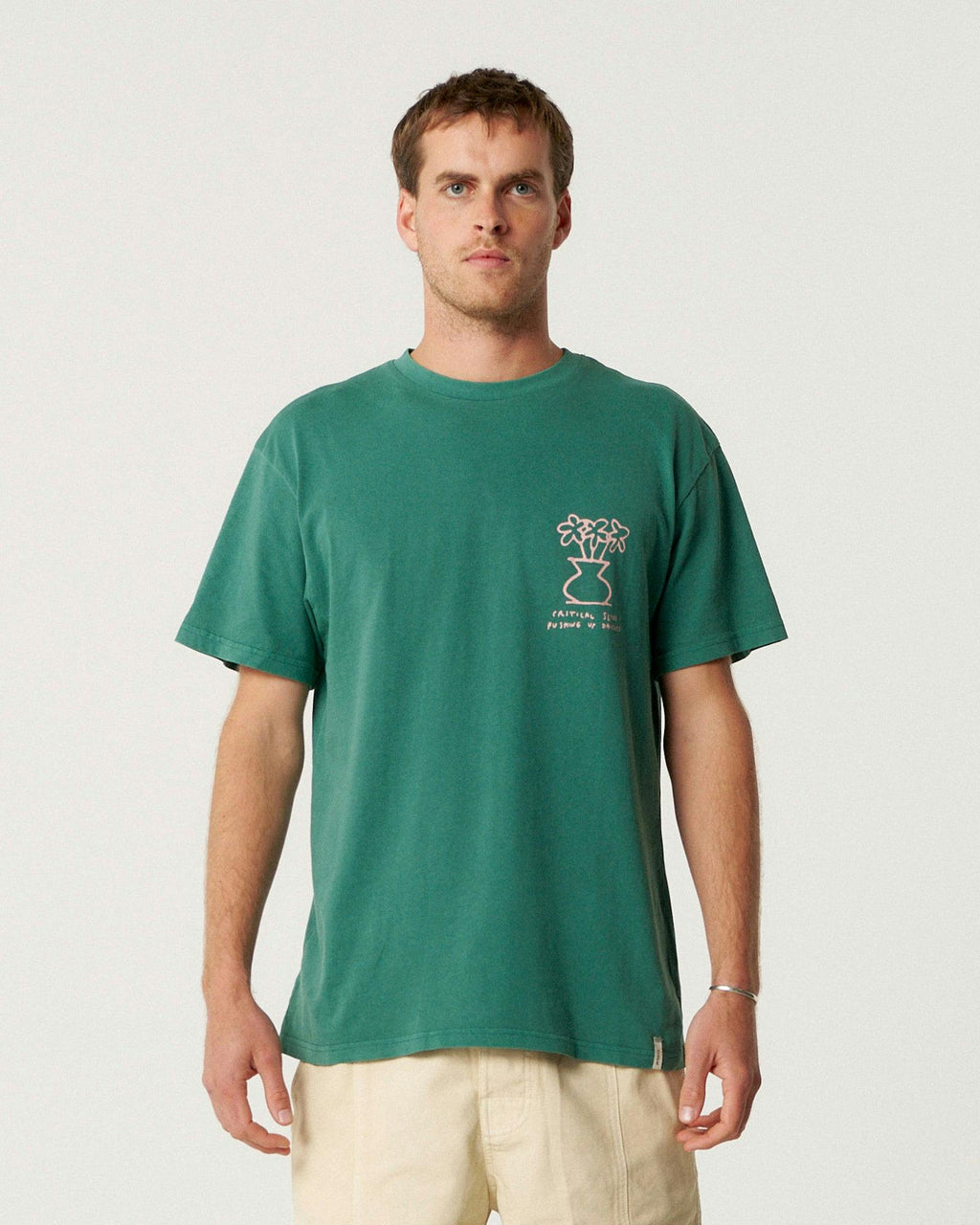 Daisy Tee - Dusty Green