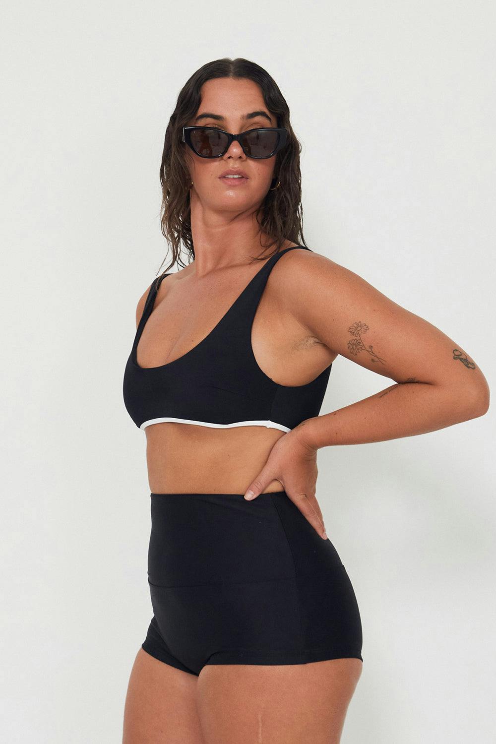 Bralette Bikini Top - Black