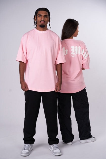 CLUBMAN Oversized 'Pink Frost' T-shirt