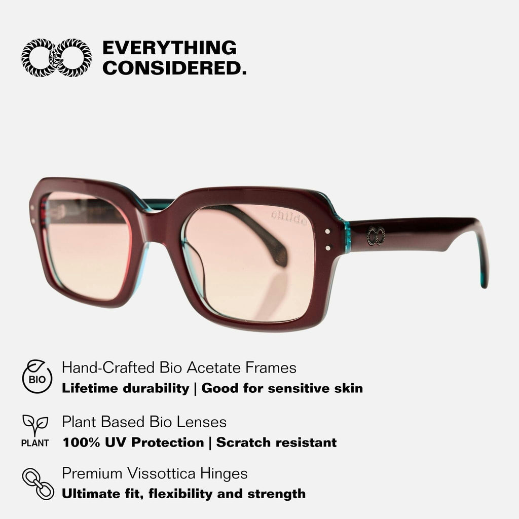 ENTRY Tri Tone Ruby Green | Rose Gradient Bio Lens