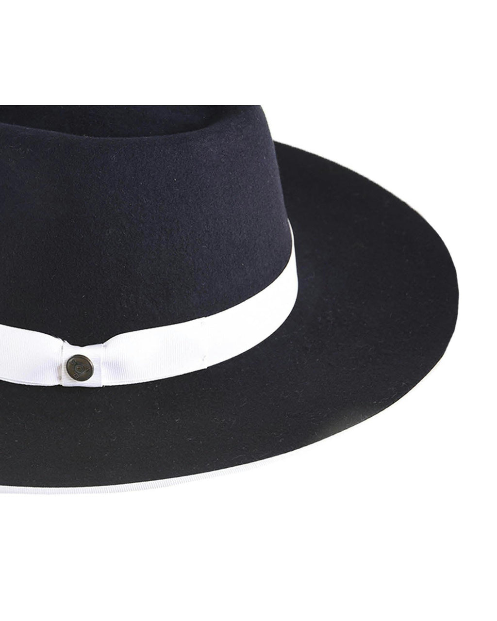 The Triptych Series Felt Hat – Triangle – Navy/White